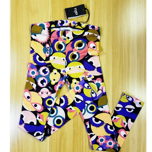 Fendi Other - Fendi Girls Multi Color Printed Leggings MSRP $350